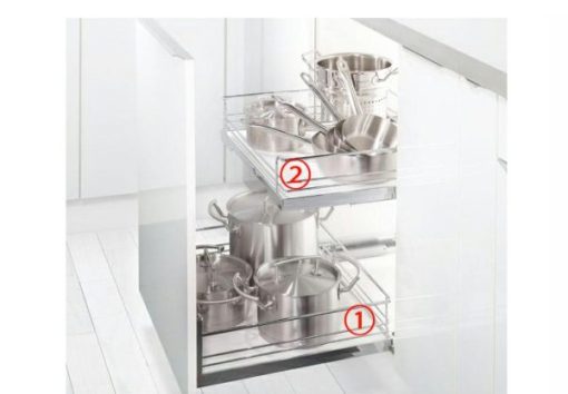 Phụ kiện rổ kéo lọt lòng rộng Kessebohmer 500mm Wire basket 540.26.255 - 1