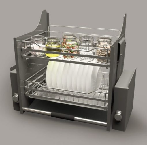 Giá bát đĩa nâng hạ Cucina – lưới tròn 600mm Inox 304 504.76.004 - 13