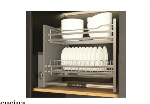 Giá bát đĩa nâng hạ Cucina – lưới dẹt 600mm Inox 304 504.76.014 - 1