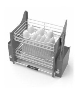 Giá bát đĩa nâng hạ Cucina 900mm sơn phủ nano 504.76.808