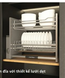 Giá bát đĩa nâng hạ Cucina 900mm Mạ Chrome 504.76.218