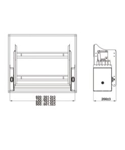 Giá bát nâng hạ Hafele ORIA 800mm 504.76.817 - 12 Giá bát nâng hạ Hafele ORIA 800mm 504.76.817 - 11