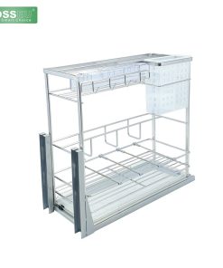 GIÁ DAO THỚT INOX NAN DẸT MẠ CROM BOSSEU BS250D