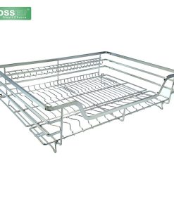 Giá xoong nồi bát đĩa nan dẹt Inox mạ BossEU BS750N