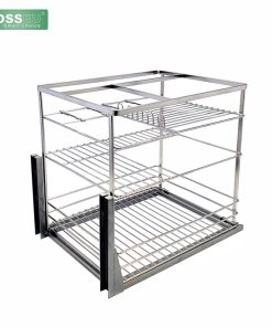 GIÁ GIA VỊ INOX NAN DẸT MẠ CROM BOSSEU BS140G