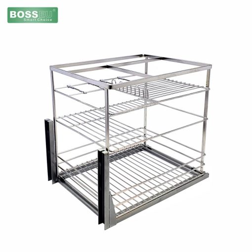 GIÁ GIA VỊ INOX NAN DẸT MẠ CROM BOSSEU BS140G - 1