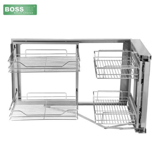 Giá góc liên hoàn inox 304 nan dẹt cao cấp BOSSEU BS304.900R - 1