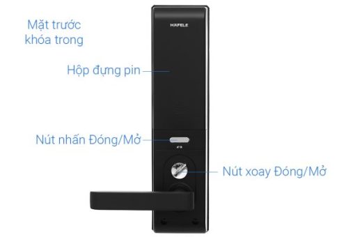 Khóa điện tử Häfele EL7900-TCB màu đen thân lớn 912.05.641 - 5