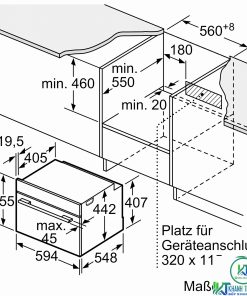 LÒ HẤP ÂM TỦ BOSCH CDG634AB0 SERIE 8 38L AUTOPILOT 20 - 34 LÒ HẤP ÂM TỦ BOSCH CDG634AB0 SERIE 8 38L AUTOPILOT 20 - 33