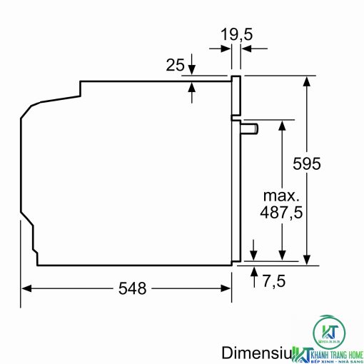 LÒ NƯỚNG ÂM TỦ BOSCH HBA534EB0 SERIE 4 71 LÍT ECOCLEAN - 15