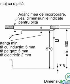 LÒ NƯỚNG ÂM TỦ BOSCH HBA534EB0 SERIE 4 71 LÍT ECOCLEAN - 33