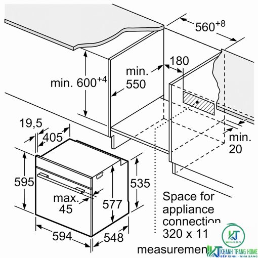 LÒ NƯỚNG KÈM HẤP BOSCH HSG636BB1 SERIE 8 71L ÂM TỦ - 15