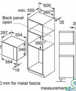 LÒ VI SÓNG ÂM TỦ BOSCH BFL523MS0H SERIE 4 20 LÍT AUTOPILOT 7 - 23
