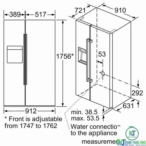 TỦ LẠNH SIDE BY SIDE BOSCH KAD92SB30 SERIE 8 539 LÍT - 11
