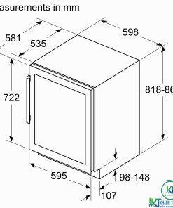 TỦ RƯỢU CỬA KÍNH ÂM TỦ KUW21AHG0G SERIE 6 120 LÍT - 22 TỦ RƯỢU CỬA KÍNH ÂM TỦ KUW21AHG0G SERIE 6 120 LÍT - 21