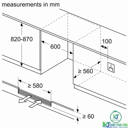 TỦ RƯỢU CỬA KÍNH ÂM TỦ KUW21AHG0G SERIE 6 120 LÍT - 13