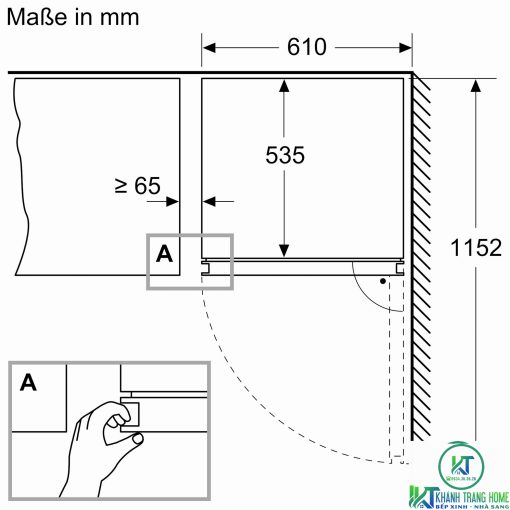 TỦ RƯỢU CỬA KÍNH KWK16ABGA SERIE 6 120 LÍT - 15