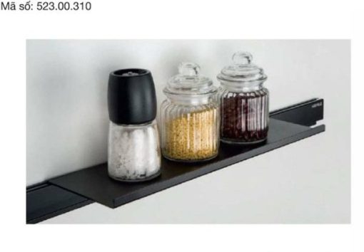 Kệ đa năng màu đen Hafele 406x130x16mm 523.00.310 - 1