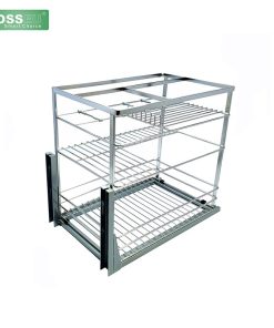 GIÁ GIA VỊ INOX NAN DẸT MẠ CROM BOSSEU BS135G