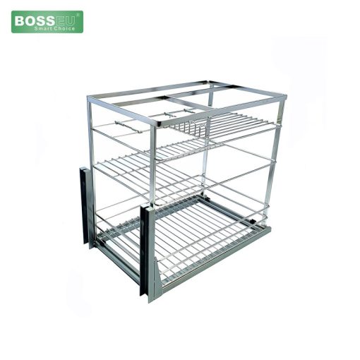 GIÁ GIA VỊ INOX NAN DẸT MẠ CROM BOSSEU BS135G - 1