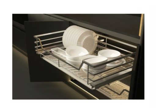 Kệ chén đĩa Hafele kèm ống đựng đũa 800mm 549.08.153 - 1