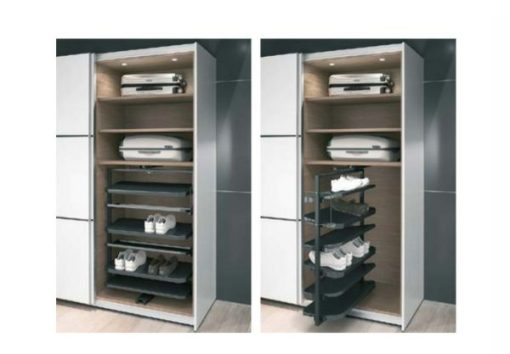 Kệ để giày màu đen cao 1000mm Hafele 806.22.400 - 1