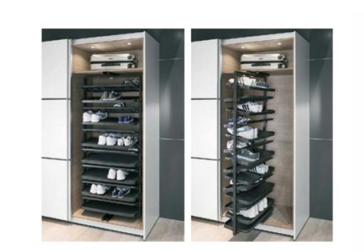 Kệ để giày màu đen cao 1680mm Hafele 806.22.401 - 1