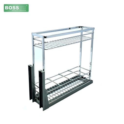GIÁ GIA VỊ INOX NAN DẸT MẠ CROM BOSSEU BS120G - 1