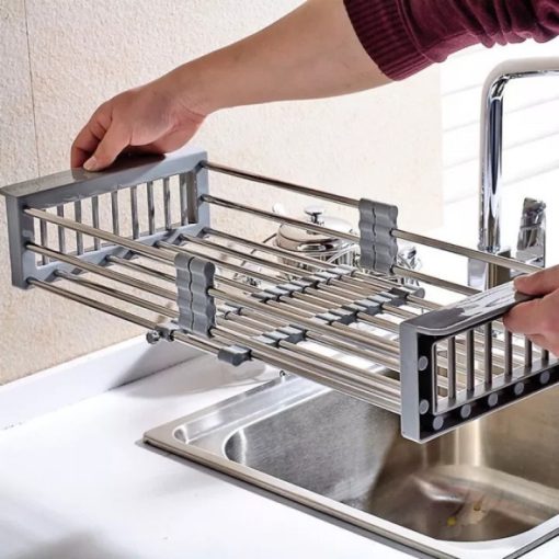 Rổ inox gác bồn rửa rút gọn Maadela DN-01 - 5