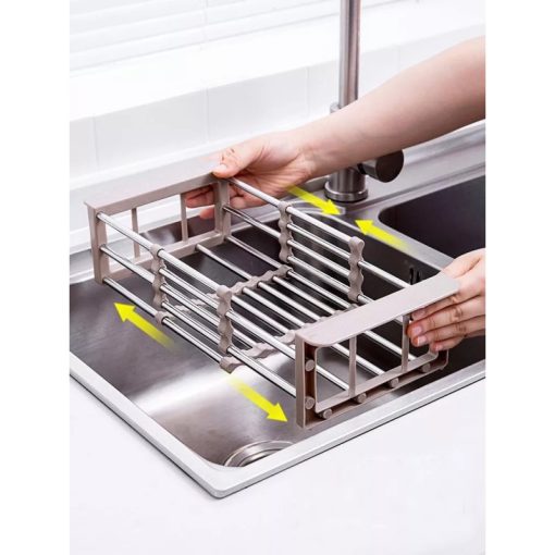 Rổ inox gác bồn rửa rút gọn Maadela DN-01 - 7