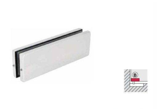 Kẹp kính dưới Häfele inox mờ 981.50.010 - 1