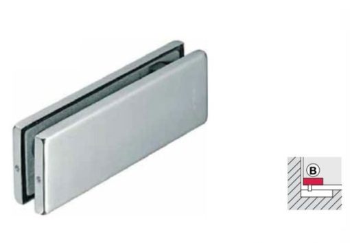 Kẹp kính dưới Inox mờ 981.00.000 - 1