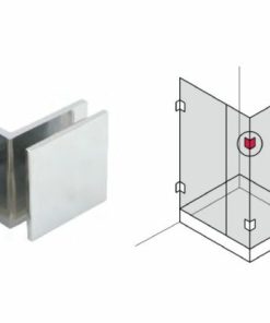 Kẹp kính – kính 90° Häfele 981.00.552