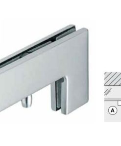 Kẹp kính L inox mờ 981.50.040