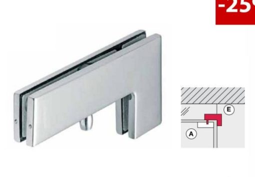 Kẹp kính L inox bóng 981.00.663 - 1