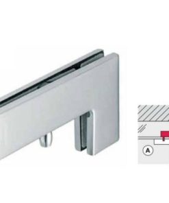 Kẹp kính L màu inox bóng DIY 489.81.041
