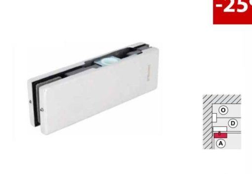 Kẹp kính trên Häfele inox bóng 981.00.657 - 1