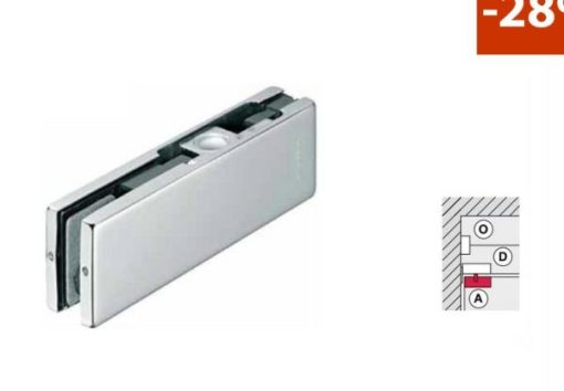 Kẹp kính trên Inox mờ DIY 489.81.020 - 1