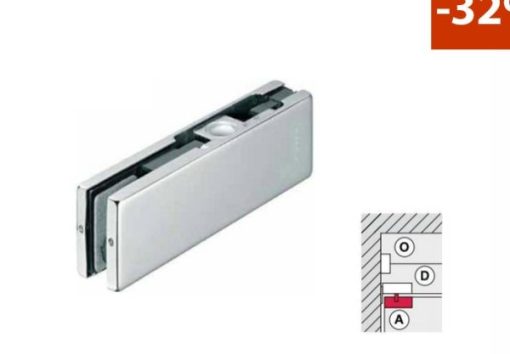 Kẹp kính trên Inox bóng DIY 489.81.021 - 1