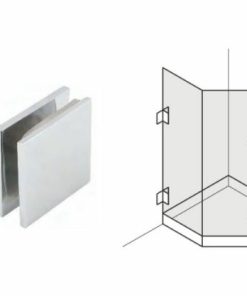 Kẹp tường – kính 90 độ có bas Häfele 981.00.542