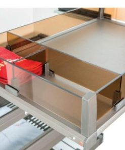 Khay chia cho rổ kéo bằng kính màu nâu 807.96.420