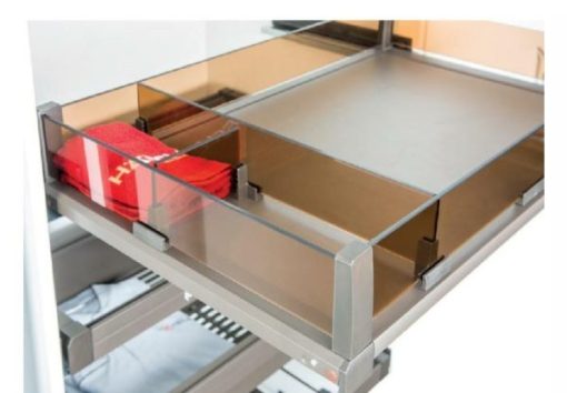 Khay chia cho rổ kéo bằng kính màu nâu 807.96.420 - 1
