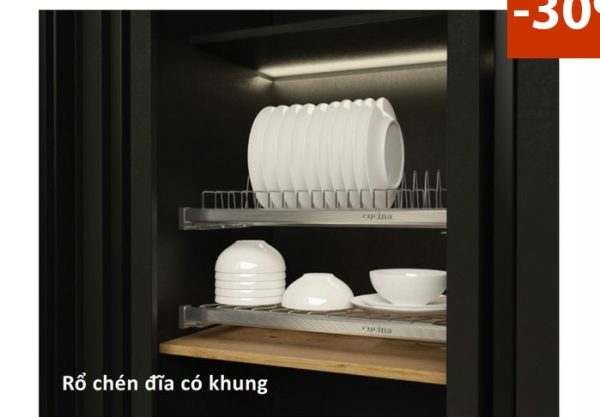 Khay úp chén đĩa Cucina 900mm loại có khung 544.40.008