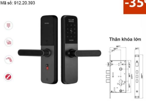 Khóa điện tử BAUMA BM600 Thân khóa lớn 912.20.393 - 1