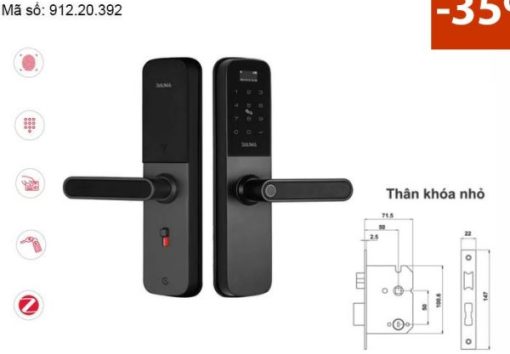 Khóa điện tử vân tay BAUMA BM610 Thân khóa nhỏ 912.20.392 - 1