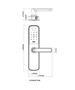 Khóa điện tử vân tay BAUMA BM610 Thân khóa nhỏ 912.20.392 - 30 Khóa điện tử vân tay BAUMA BM610 Thân khóa nhỏ 912.20.392 - 29