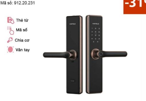 Khóa vân tay Hafele DL7600 màu đồng bóng 912.20.231 - 1