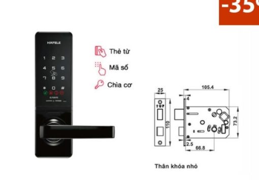 Khóa điện tử Hafele EL7000-TC 912.05.495 Thân khoá nhỏ - 1