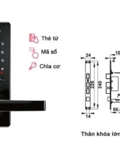 Khóa điện tử Hafele EL7000-TC 912.05.496 Thân khoá lớn