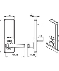 Khóa điện tử Hafele EL7000-TC 912.05.495 Thân khoá nhỏ - 14 Khóa điện tử Hafele EL7000-TC 912.05.495 Thân khoá nhỏ - 13